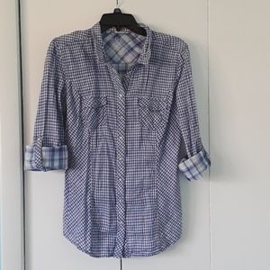 Guess shirt long sleeve or elbow lenght with snap closing